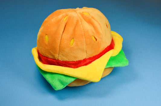 Hamburger Squeaky Toy